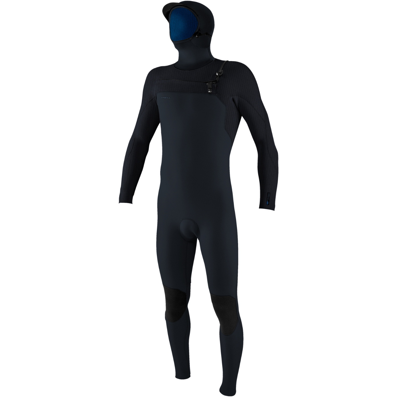 2026 O'Neill Mens Hyperfreak+ 5/4mm Chest Zip Hooded Wetsuit 5347 - Carbon / Dark Slate
